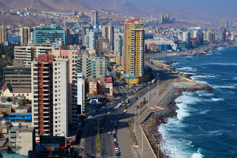 Vista panorámica de Antofagasta, principal ciudad del norte en venta de departamentos